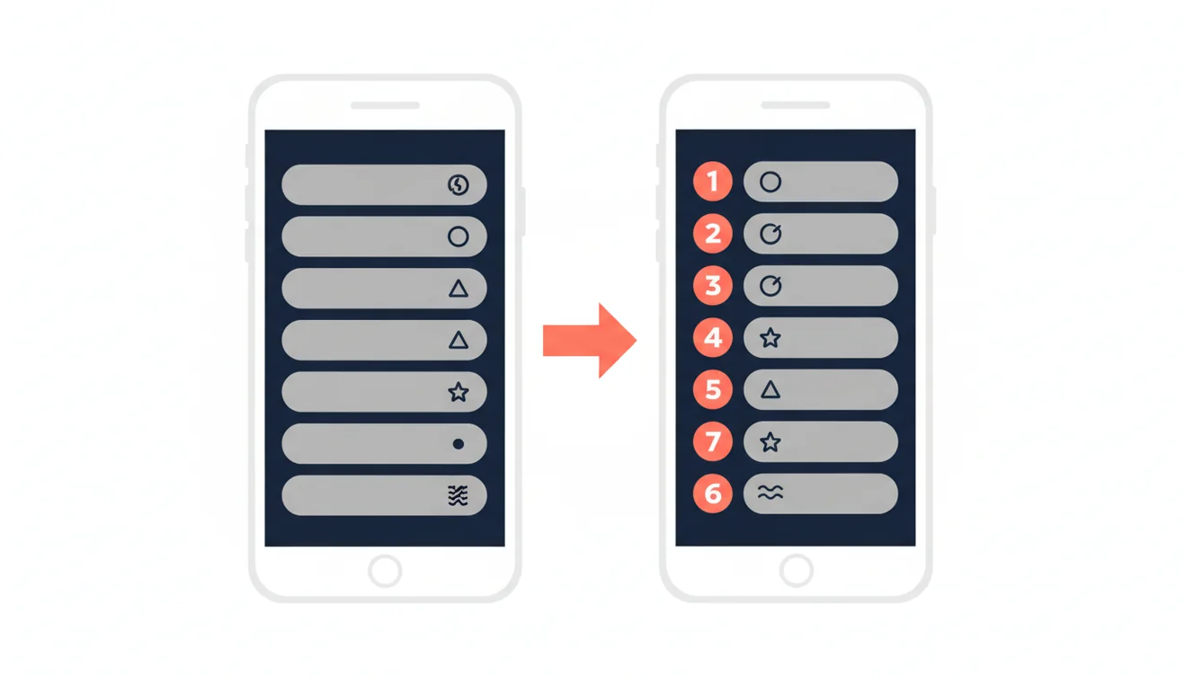 Comparison between Instagram's native follower list and RecentFollow's sorted viewer