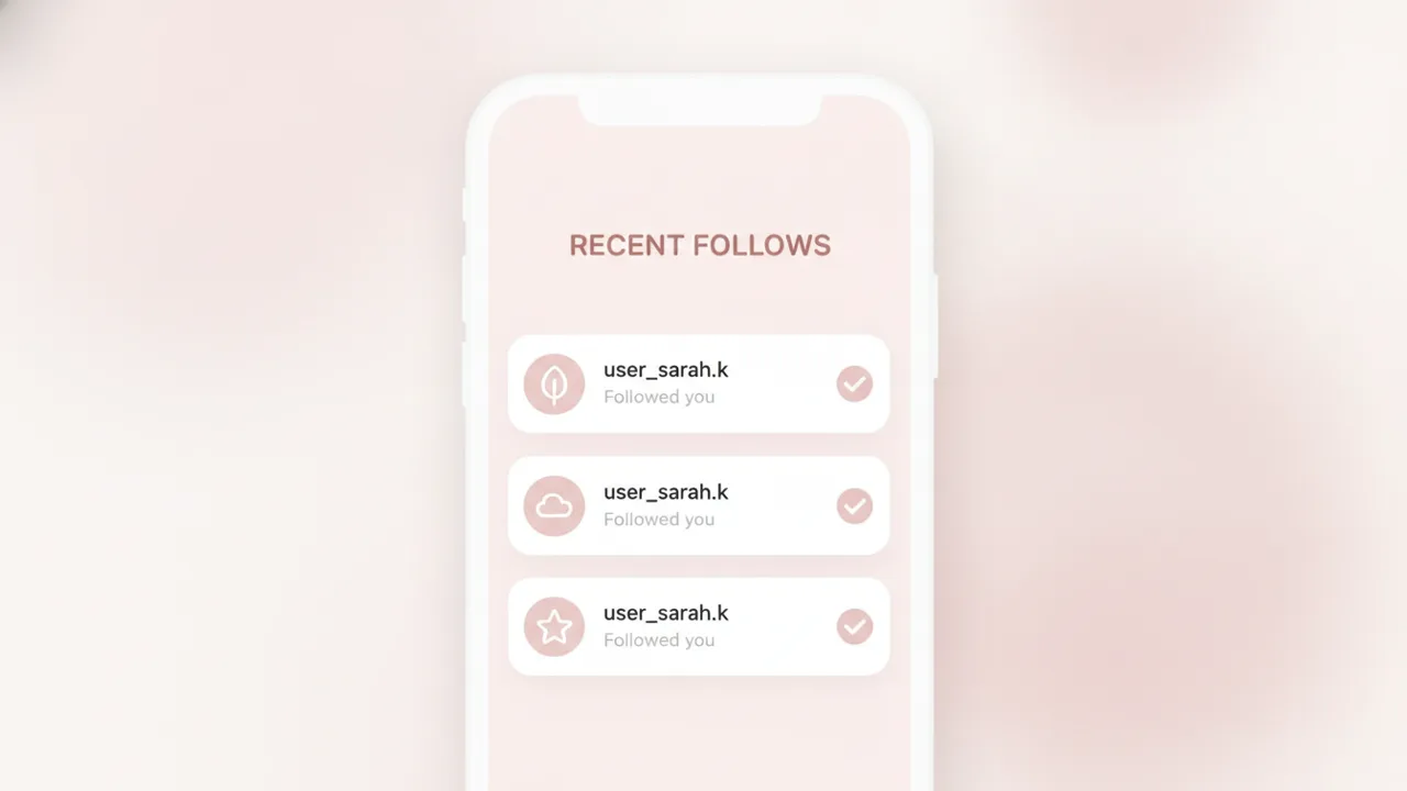 Recent Follow App