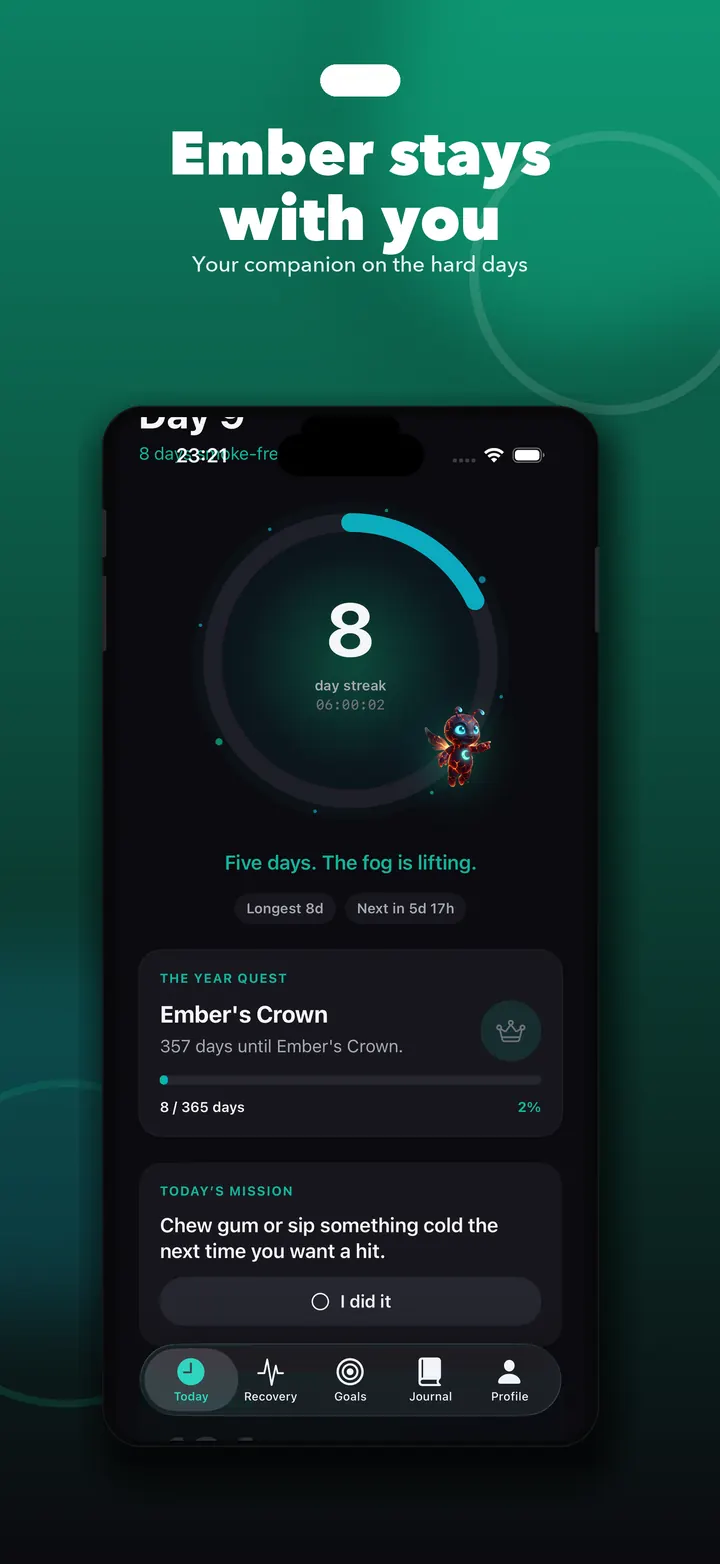 Ember on your live streak